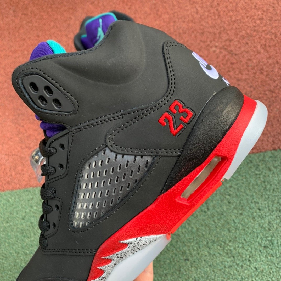Air Jordan 5 AJ5 top3 "Black Purple"
