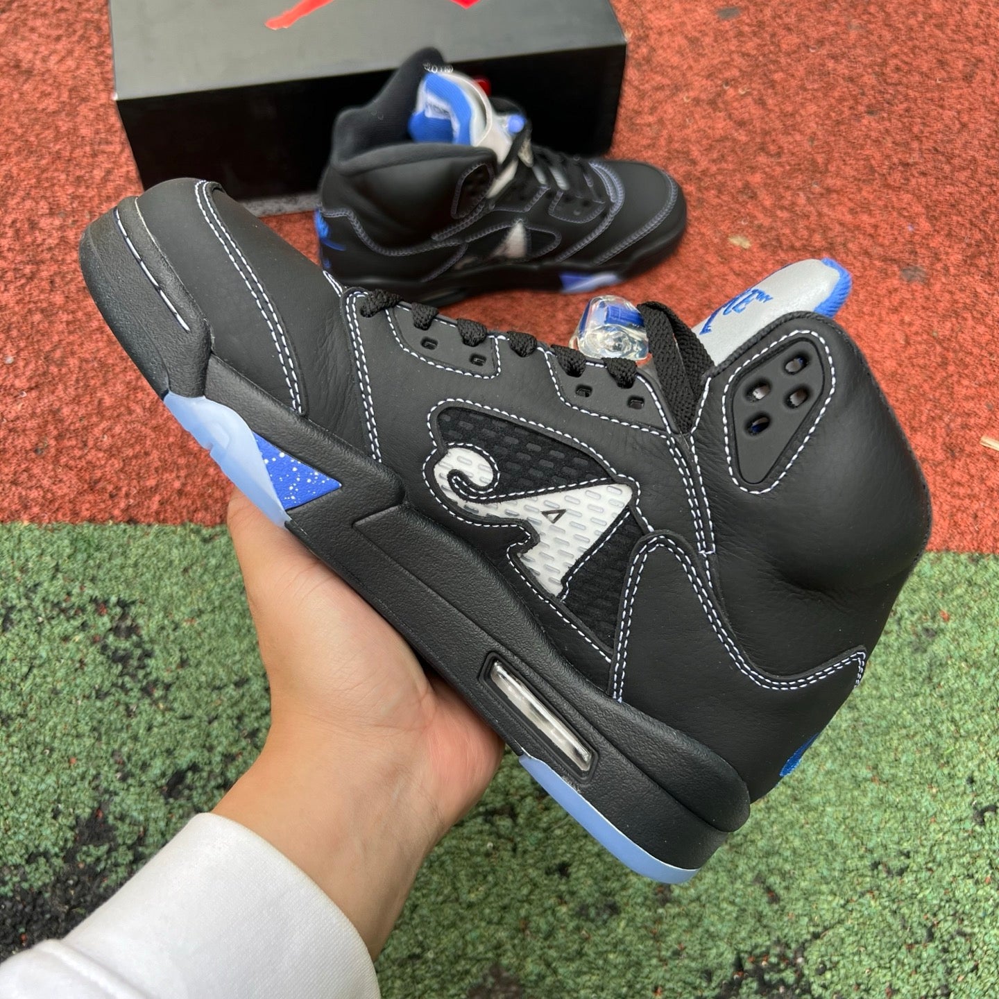 Awake NY x Air Jordan 5 "Black BLue"