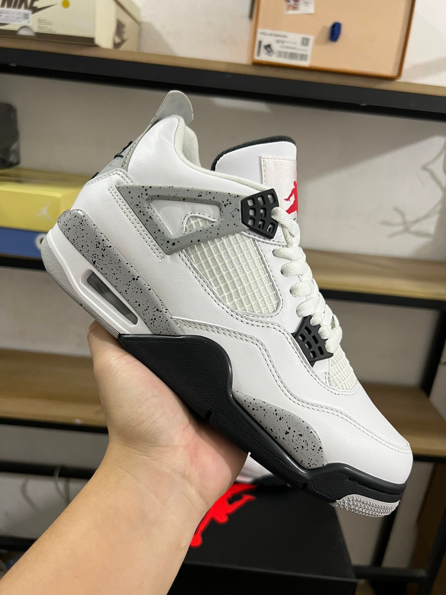Air Jordan 4 white Cement