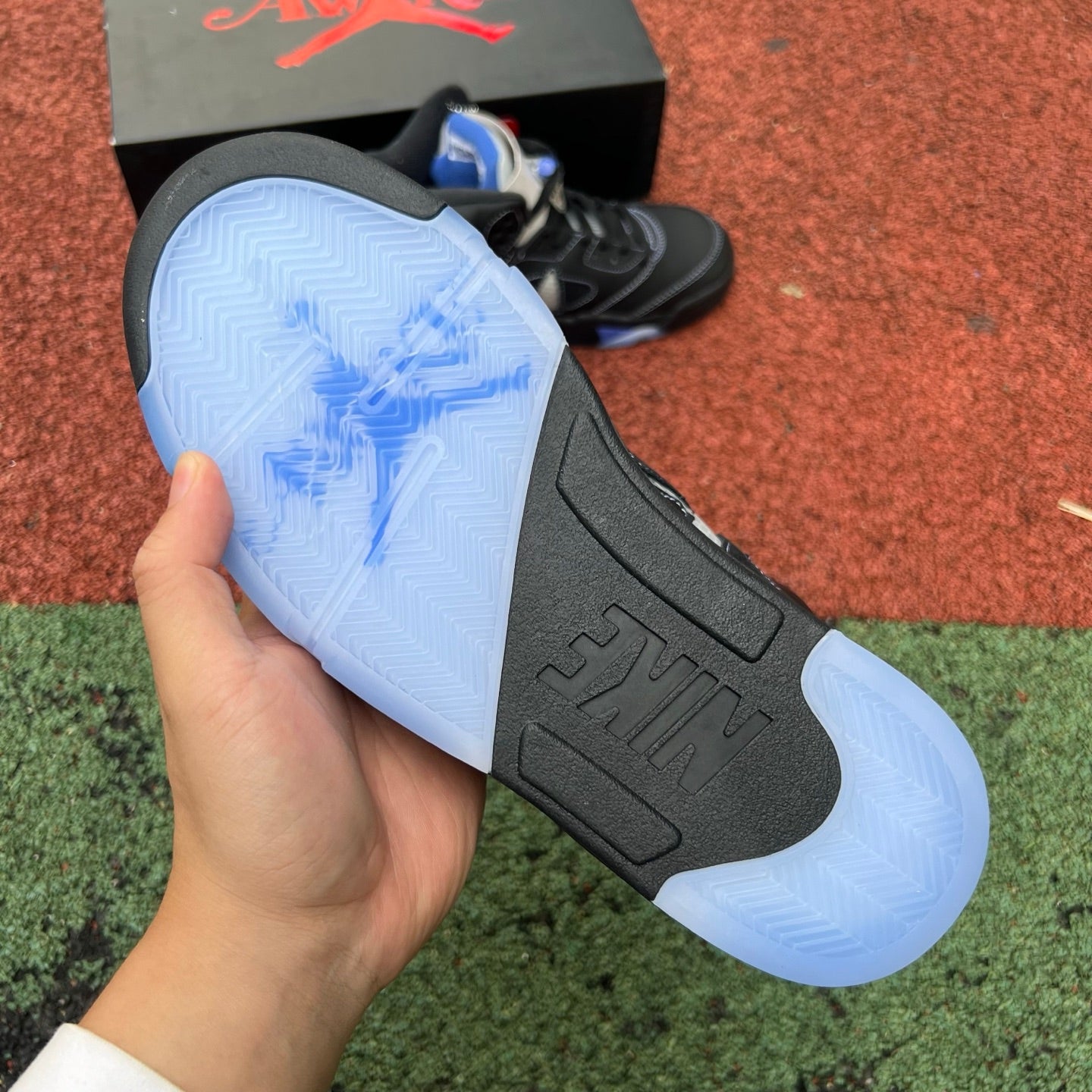 Awake NY x Air Jordan 5 "Black BLue"