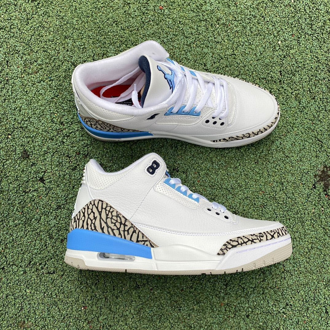 Air Jordan 3 white celeste