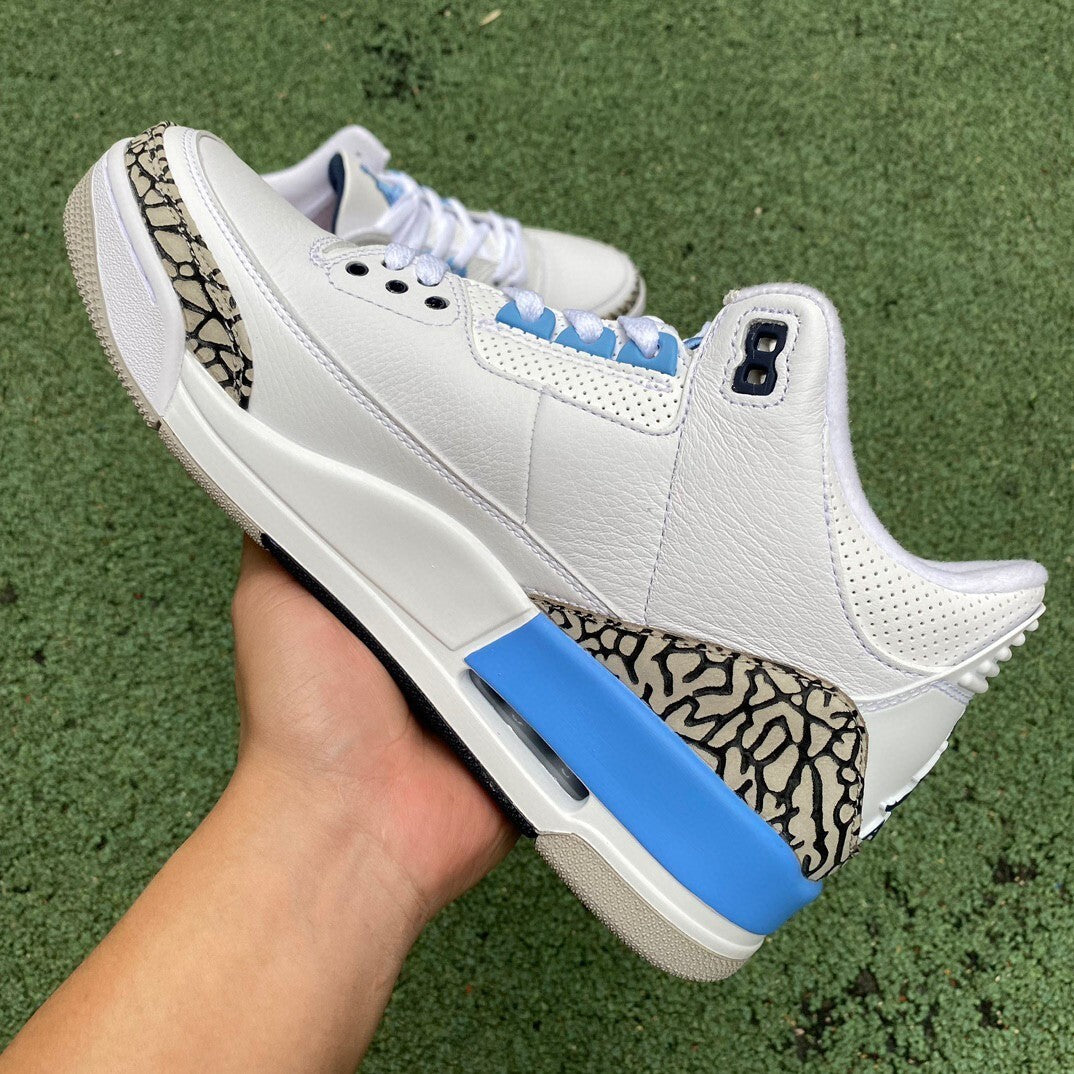 Air Jordan 3 white celeste