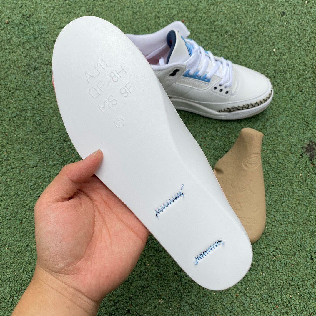 Air Jordan 3 white celeste