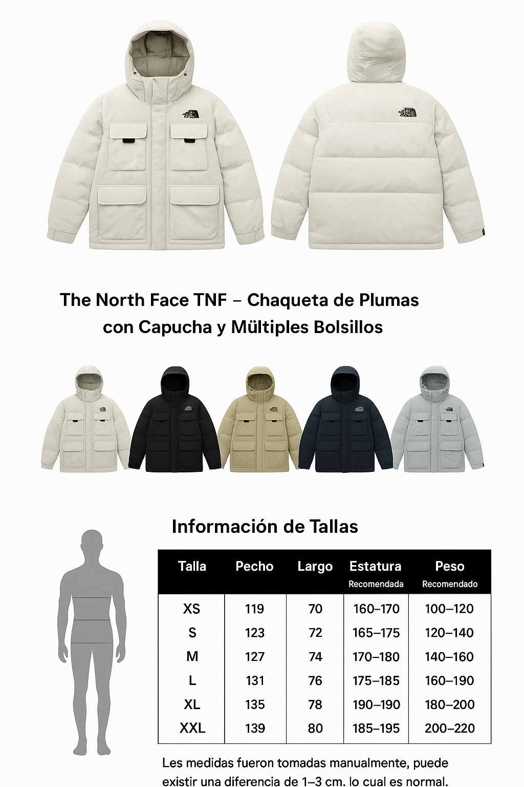 The Nort face pluma ganso