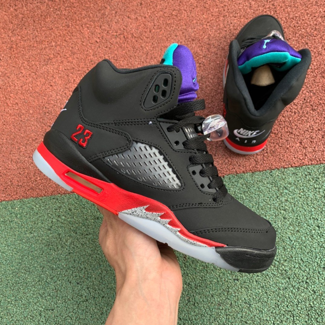 Air Jordan 5 AJ5 top3 "Black Purple"