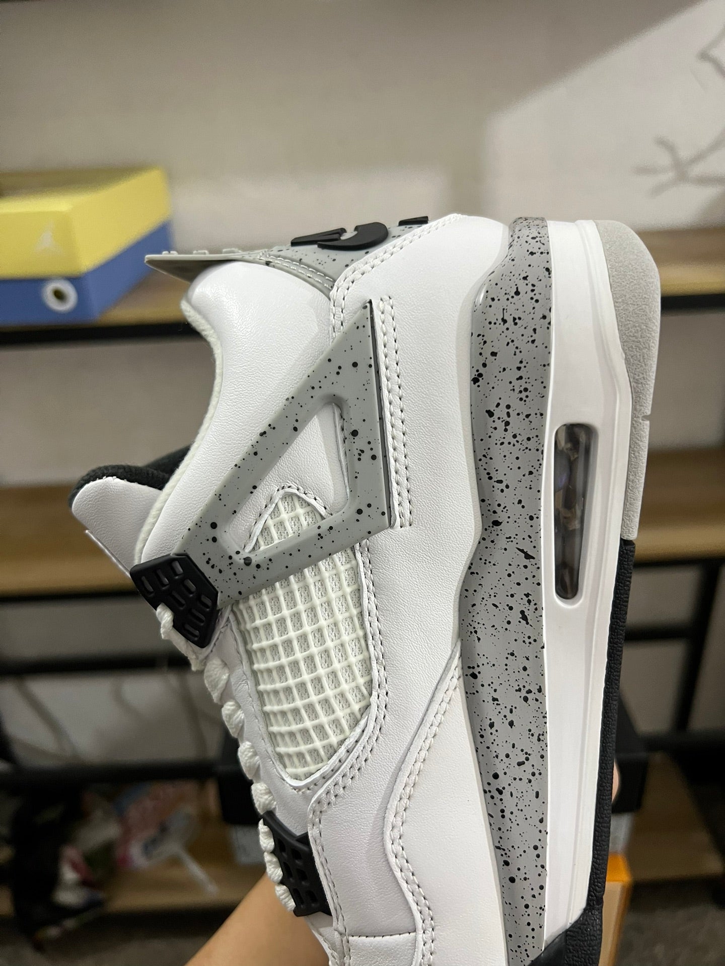 Air Jordan 4 white Cement