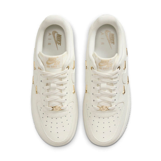 (WMNS) Nike Air Force 1 Low 'White Mini Gold Swooshes'
