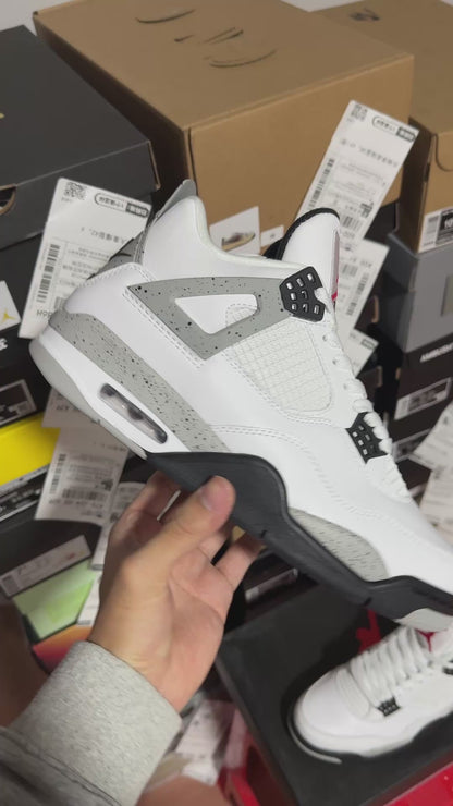 Air Jordan 4 white Cement