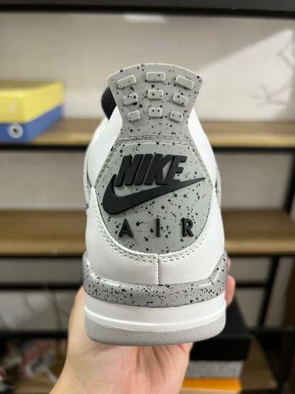 Air Jordan 4 white Cement