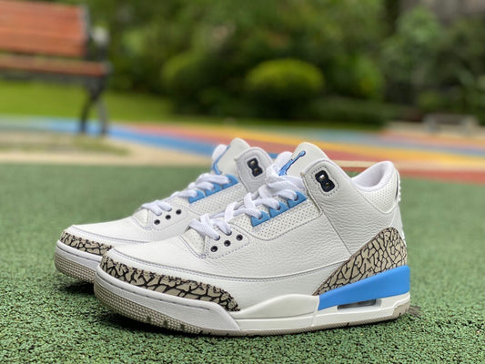 Air Jordan 3 white celeste