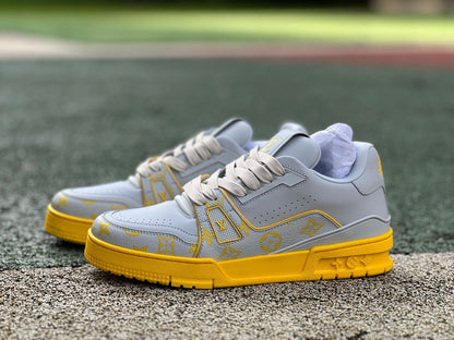 LOUIS VUITTON Trainer Lv gris-amarillo