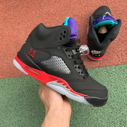 Air Jordan 5 AJ5 top3 "Black Purple"